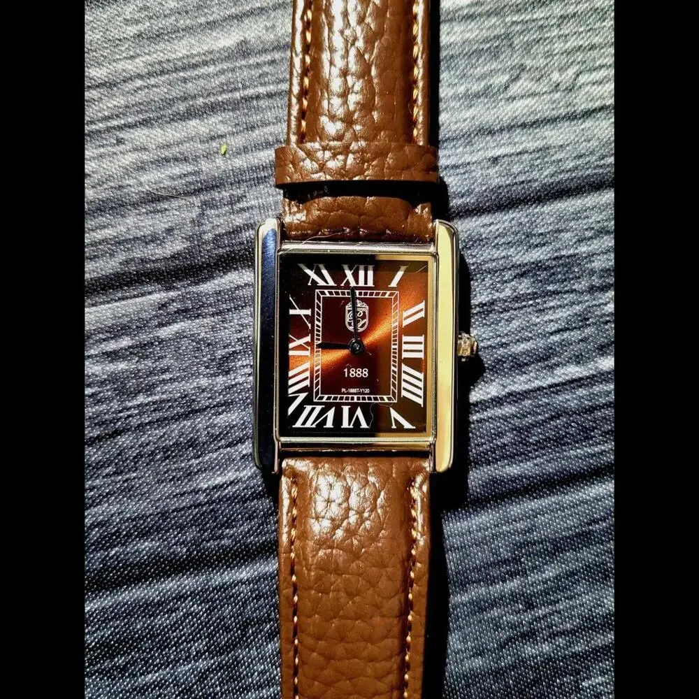Pierre Lucerne Root Beer‎ Sunurst Dial 1888 Mens Tank Watch